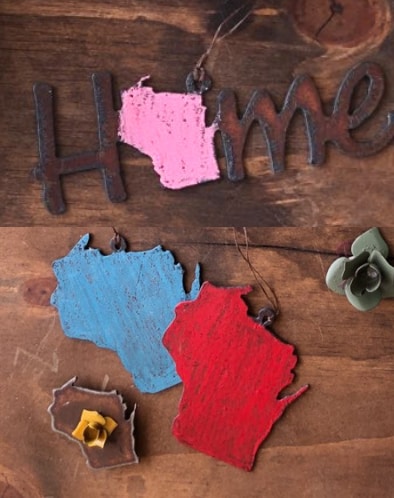 Wisconsin Ornament (assorted colors) $11.00